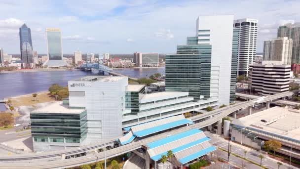 Jacksonville Estados Unidos Febrero 2024 Edificio Oficinas San Marco Boulevard — Vídeo de stock
