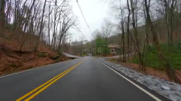 Driving Ski Mountain Road Gatlinburg Tennessee Usa — Stock Video