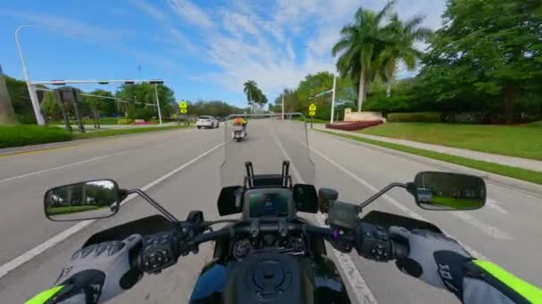 Уэстон Штат Флорида Сша Февраля 2024 Года Поездка 2024 Harley — стоковое видео