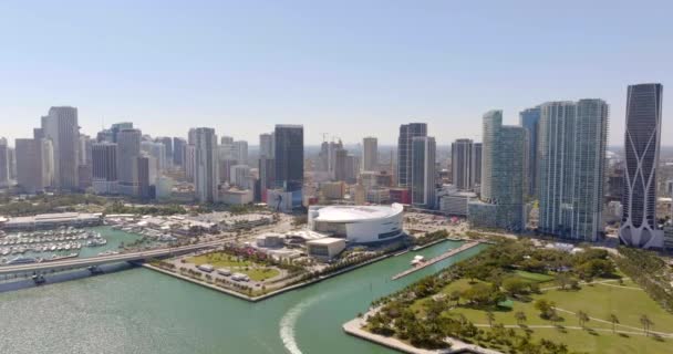美国佛罗里达州迈阿密 2024年2月21日 空中5K进场 — 图库视频影像