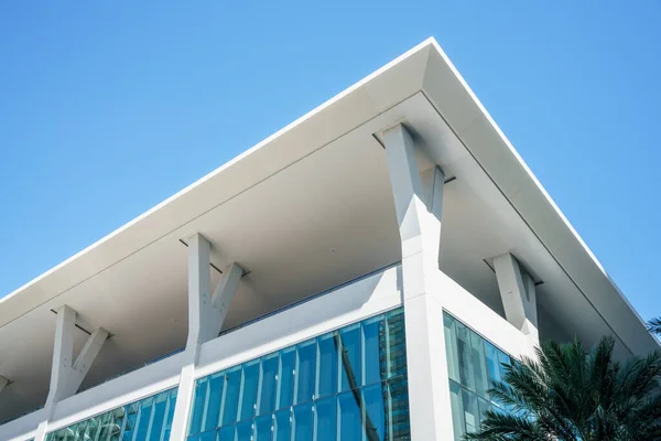 Section Photo Modern Architecture Blue Sky — Stock Photo, Image