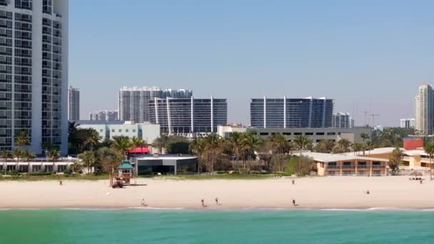 Lage Helikoptertour Sunny Isles Beach Florida Winter 2024 — Stockvideo