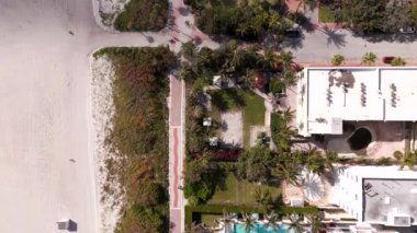 Yavaş çekim video Miami Beach Atlantic Greenway 4k