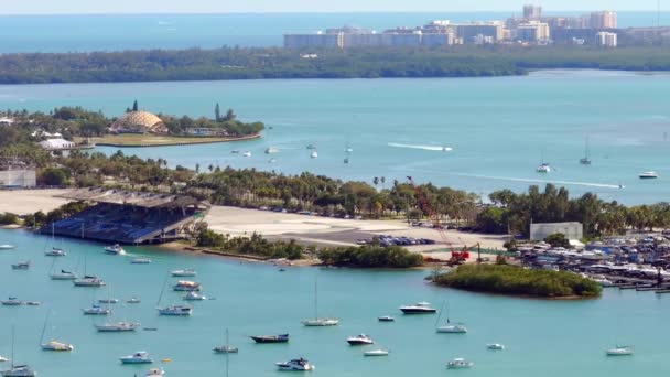 Key Biscayne Miami Florida Drone Video 2024 — Vídeo de stock