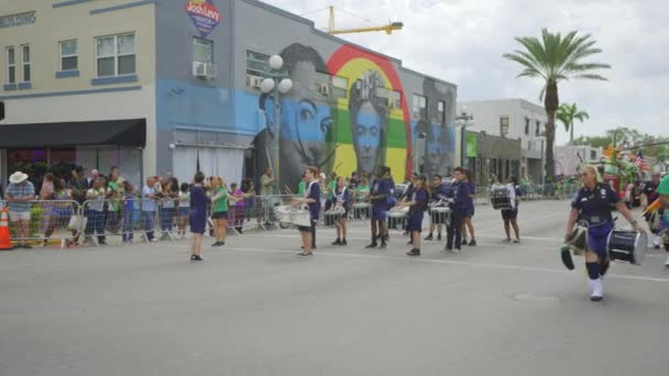 Hollywood Eua Março 2024 Motocicletas Harley Davidson Patricks Day Parade — Vídeo de Stock