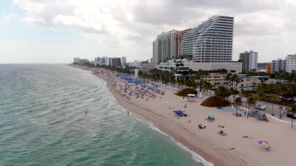 Fort Lauderdale Beach Imagens Estoque 2024 60P — Vídeo de Stock