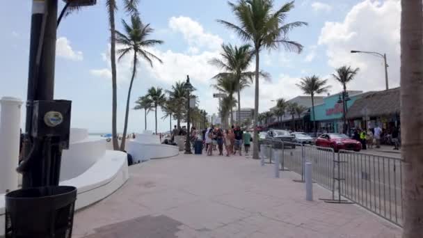 Fort Lauderdale Eua Março 2024 Tourism Fort Lauderdale Beach Spring — Vídeo de Stock