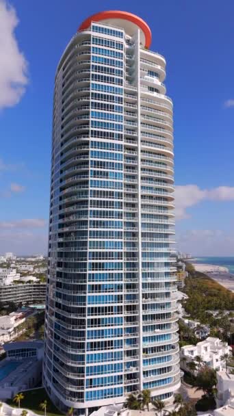Miami Beach Verenigde Staten Maart 2024 Miami Beach Verticale Stock — Stockvideo
