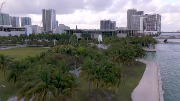 Miami Abd Mart 2024 Havacılık Müzesi Parkı Miami Biscayne Körfezi — Stok video