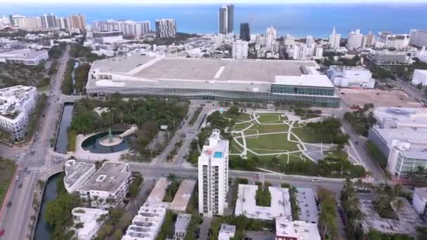 Miami Beach Usa 2024 Március Miami Beach Convention Center Park — Stock videók