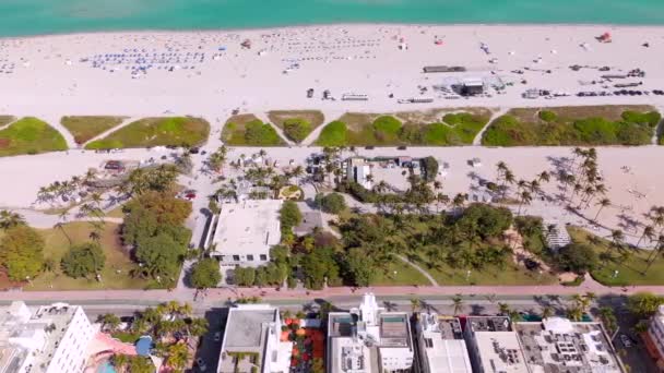 Vídeo Aéreo Miami Beach Spring Break 2024 60P — Vídeo de Stock