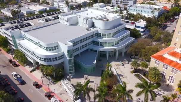 Miami Beach Abd Mart 2024 Washington Bulvarı Polis Departmanı Binası — Stok video