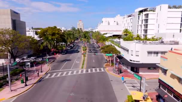 Miami Beach Ηπα Μαρτίου 2024 Miami Beach Washington Avenue Απόθεμα — Αρχείο Βίντεο