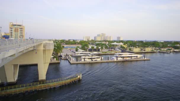 Puentes Yates Fort Lauderdale Florida Hdr Video — Vídeos de Stock