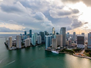 Miami, FL, ABD - 15 Mart 2024 Hava Aracı Fotoğrafı Miami Florida