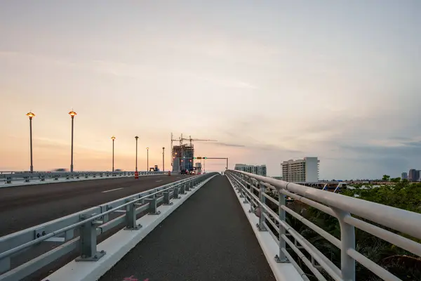 Bridge Pathway Sunset — Stock Photo, Image