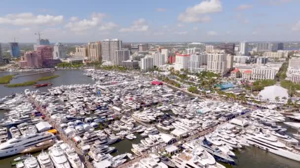 West Palm Beach Usa 2024 Március Palm Beach International Boat — Stock videók