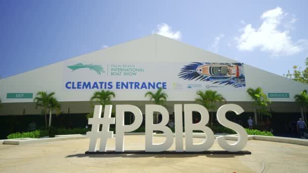 West Palm Beach Usa Μαρτίου 2024 Pbibs Palm Beach International — Αρχείο Βίντεο