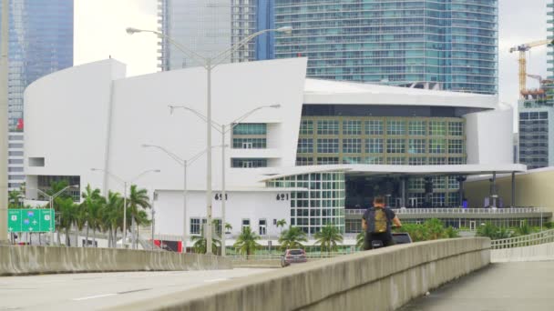 Майами Штат Флорида Сша Марта 2024 Года Строительство Концертной Сцены — стоковое видео