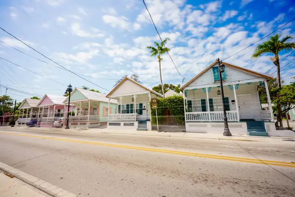 Casas Estilo Histórico Key West Florida Estados Unidos 2024 —  Fotos de Stock