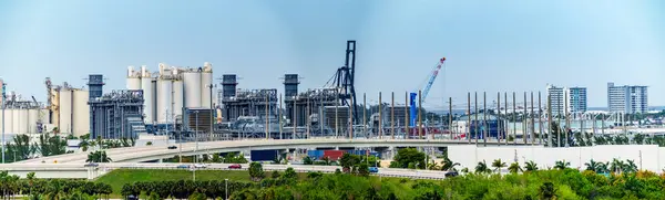 Hava Panorama Port Everglades 2024 — Stok fotoğraf