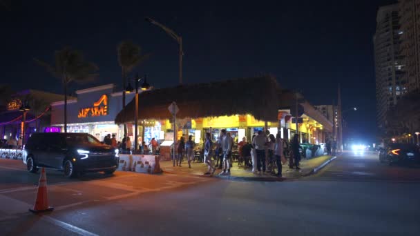 Fort Lauderdale Usa Μαρτίου 2024 Drunken Taco Fort Lauderdale Florida — Αρχείο Βίντεο