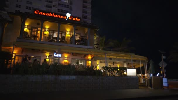 Fort Lauderdale Abd Mart 2024 Casablanca Cafe Fort Lauderdale Plajı — Stok video