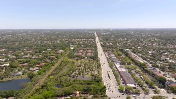 Hava Görüntüsü Coral Springs Florida — Stok video