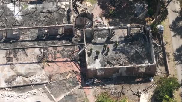 Pemadam Kebakaran Memadamkan Api Parkland Home Florida Usa — Stok Video