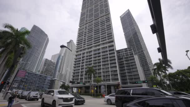 Miami Usa April 2024 Vicekung Hotel Brickell 2024 Stock Video — Stockvideo