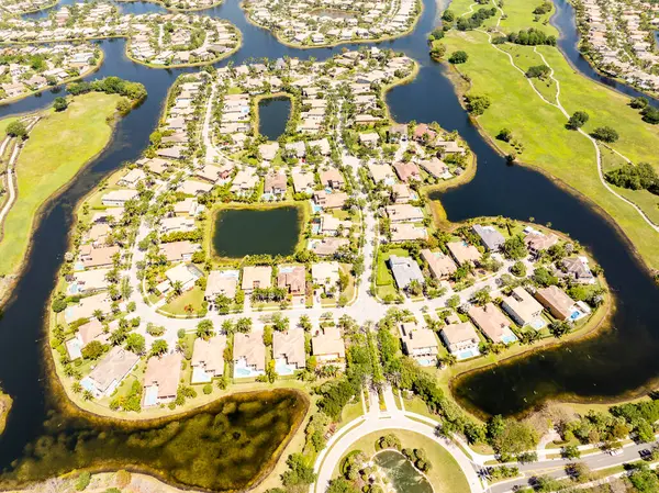 Drone Photo Coral Springs Florida Usa Circa 2024 Royalty Free Stock Photos
