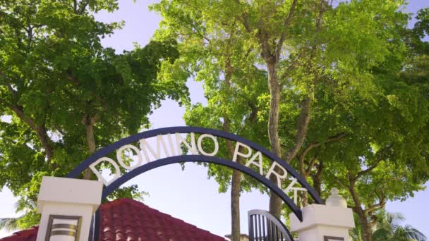 Domino Park Miami Stock Vídeo — Vídeo de Stock
