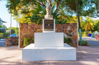 Miami, FL, USA - April 12, 2024: General Antonia Maceo Memorial Calle Ocho clipart