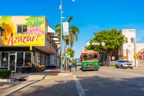 Miami Usa 2024 Április Street View Calle Ocho Miami 8Th — Stock Fotó