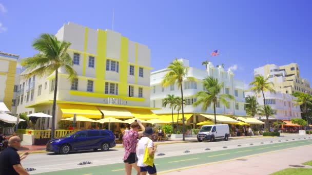 Miami Beach Usa Abril 2024 Leslie Hotel South Beach Miami — Vídeo de stock
