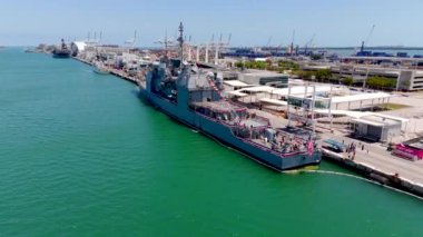 Donanma gemileri Miami Filo Haftası 4k