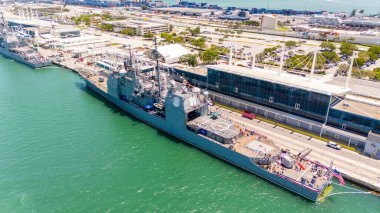 Miami Donanma Donanması 'nın 2024 Port Miami' deki hava aracı fotoğrafı.