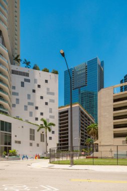 Beton Ormanı. Brickell, Miami, Florida ABD 2024
