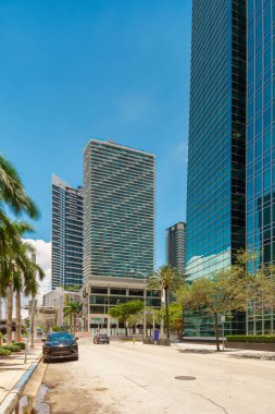 Brickell, Miami Florida 'nın gökdelenleri. 2024 civarı.