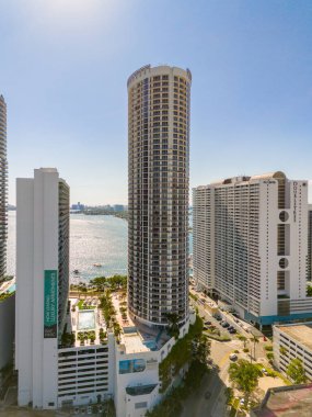 Miami, FL, ABD - 23 Mayıs 2024: Hava Fotoğraf Kulesi Miami 2024