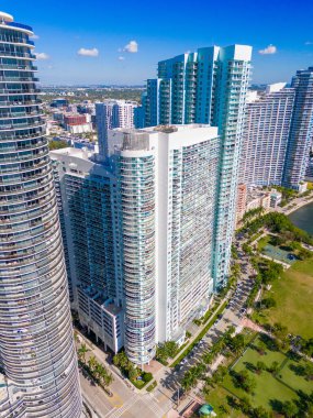 Miami Edgewater, Florida, ABD. Dade County 2024 Hava Aracı Fotoğrafı