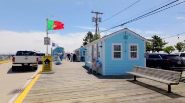 Provincetown, MA, USA - 1 Temmuz 2024: MacMillan Pier, Provincetown Massachusetts, ABD 2024