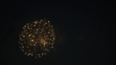 Gerçek zamanlı ters havai fişek 4k HDR