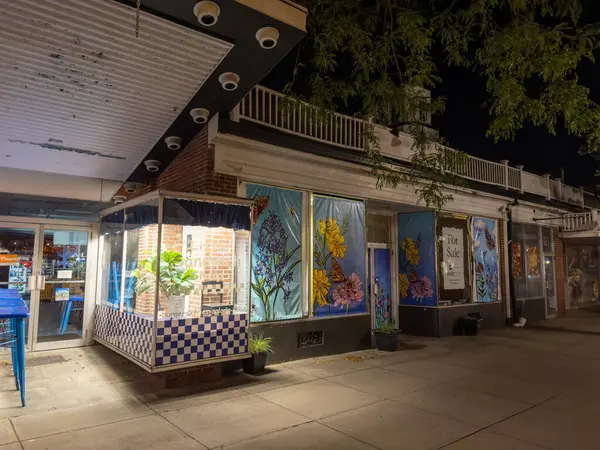 stock image Hyannis, MA, USA - July 1, 2024: Night scene Hyannis Cape Cod Massachusetts USA