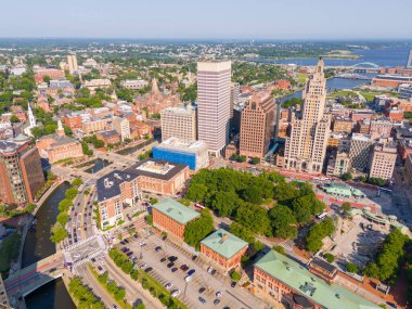 İHA hava fotoğrafı Providence Rhode Island 2024 Yazı