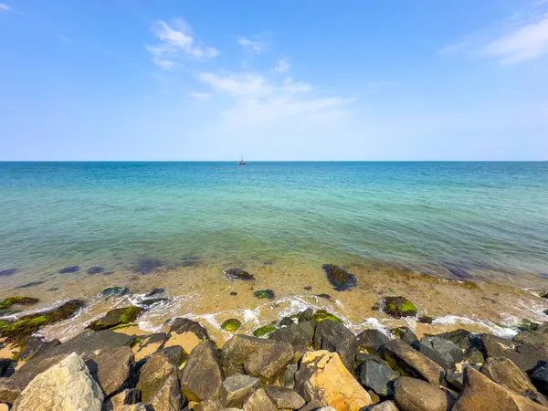 Stock image Rocky shores of Marthas Vineyard Massachusetts USA