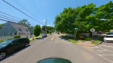 New York 'ta Yonkers' dan geçerken çekilmiş görüntüler.