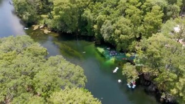 Boru ve rafting, Ginnie Springs, Santa Fe Nehri, Florida