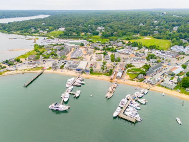 Aerial photo Vineyard Haven on Marthas Vineyard 2024 clipart