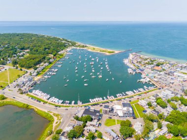 Hava aracı fotoğrafı Oak Bluffs, Marthas Vineyard, Massachusetts, ABD